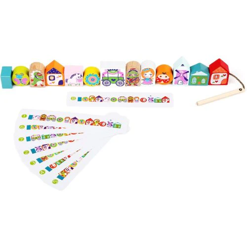 Cubica Enchanting Wooden Fairytale Lace and Learn Toy - European Craftsmanship - Image 2