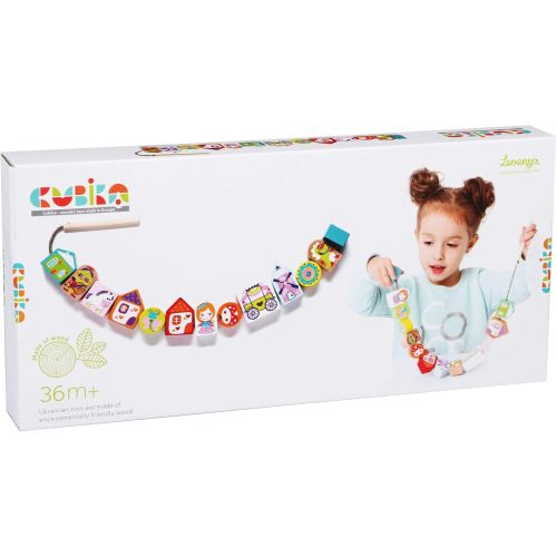 Cubica Enchanting Wooden Fairytale Lace and Learn Toy - European Craftsmanship - Image 3