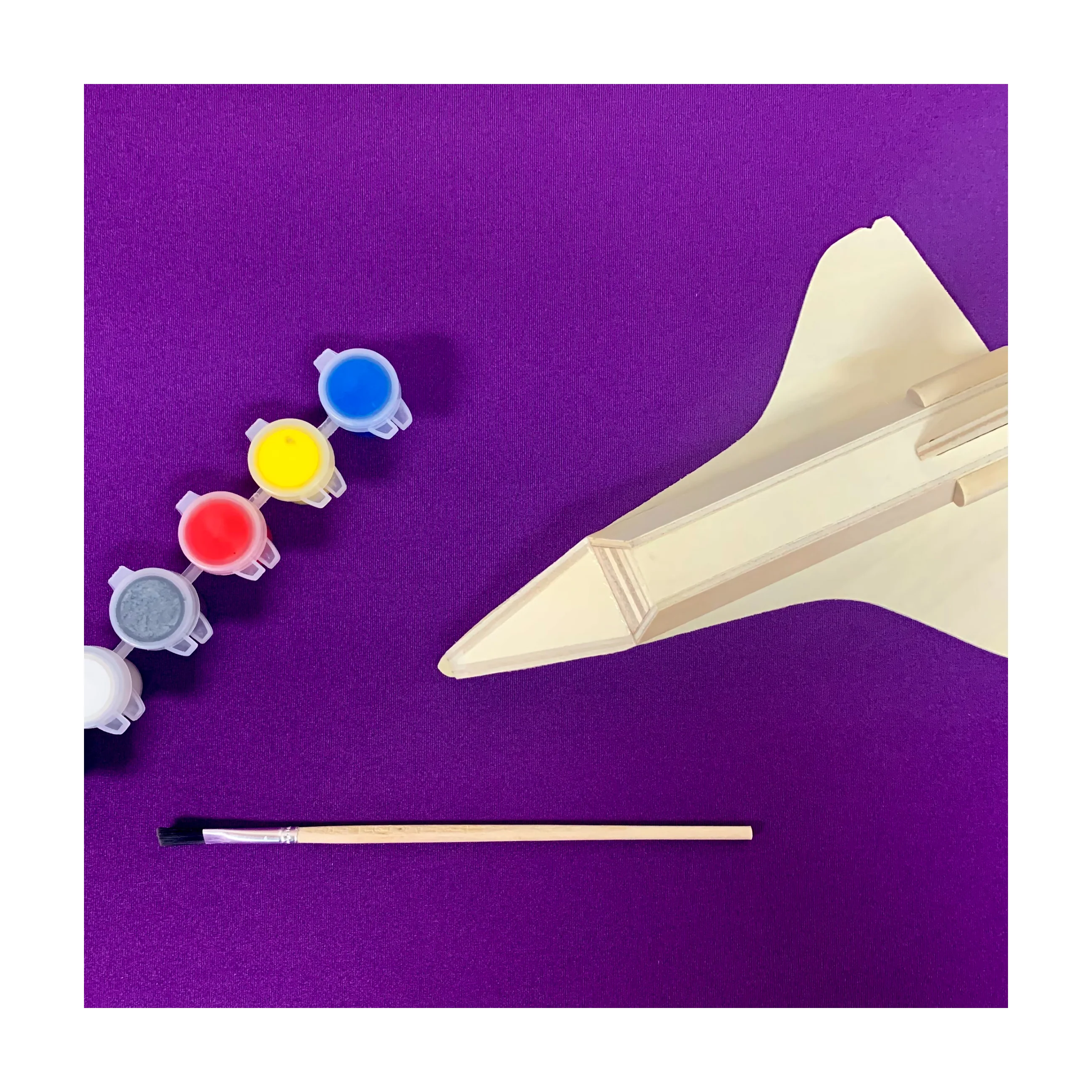 Works of Ahhh... NASA Space Shuttle Discovery Wood Paint Kit - Image 4