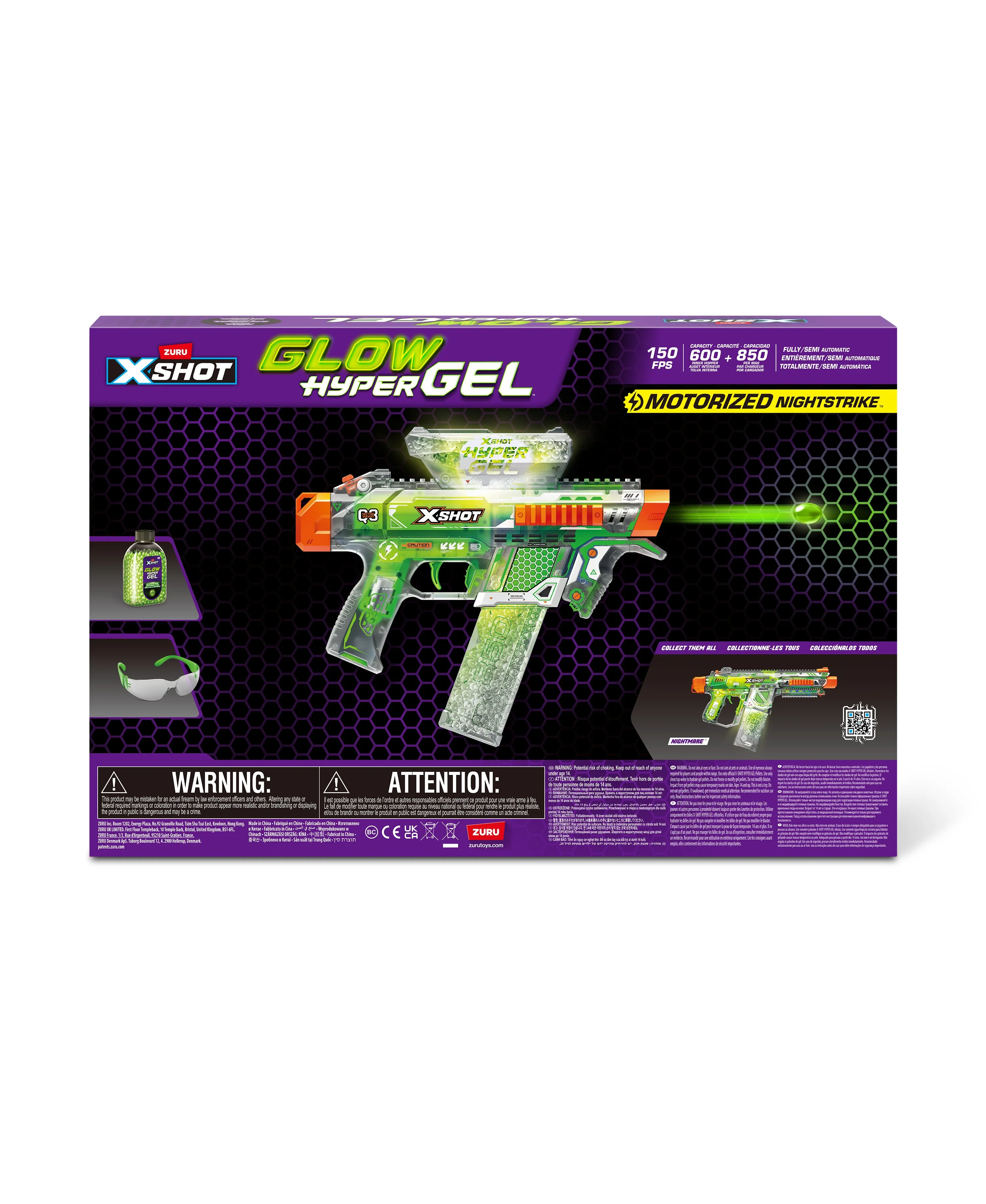 X-Shot Hyper Gel Glow in the Dark Blaster Ultimate Nighttime Shooter - Image 3