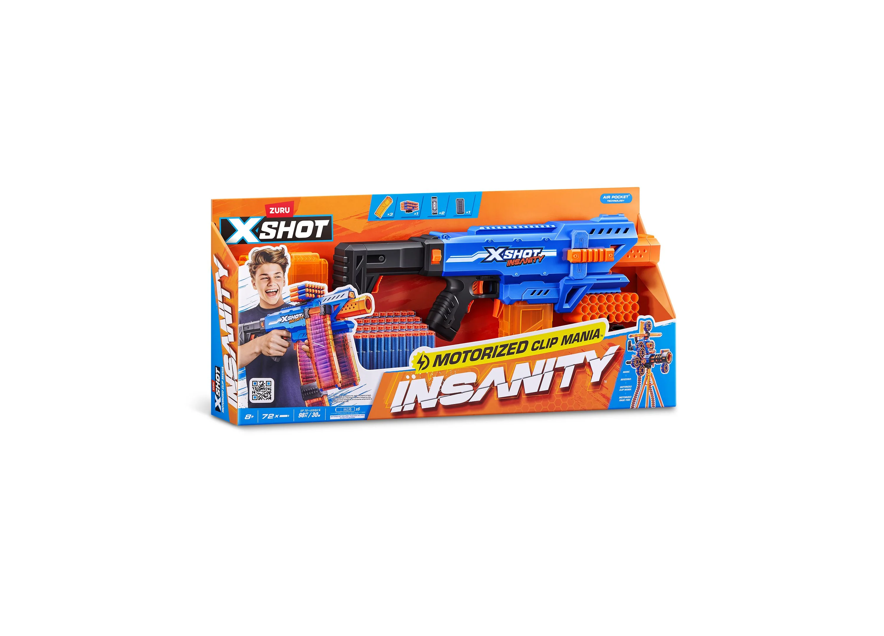 X-Shot Insanity Motorized Clip Blaster Showdown - Image 5