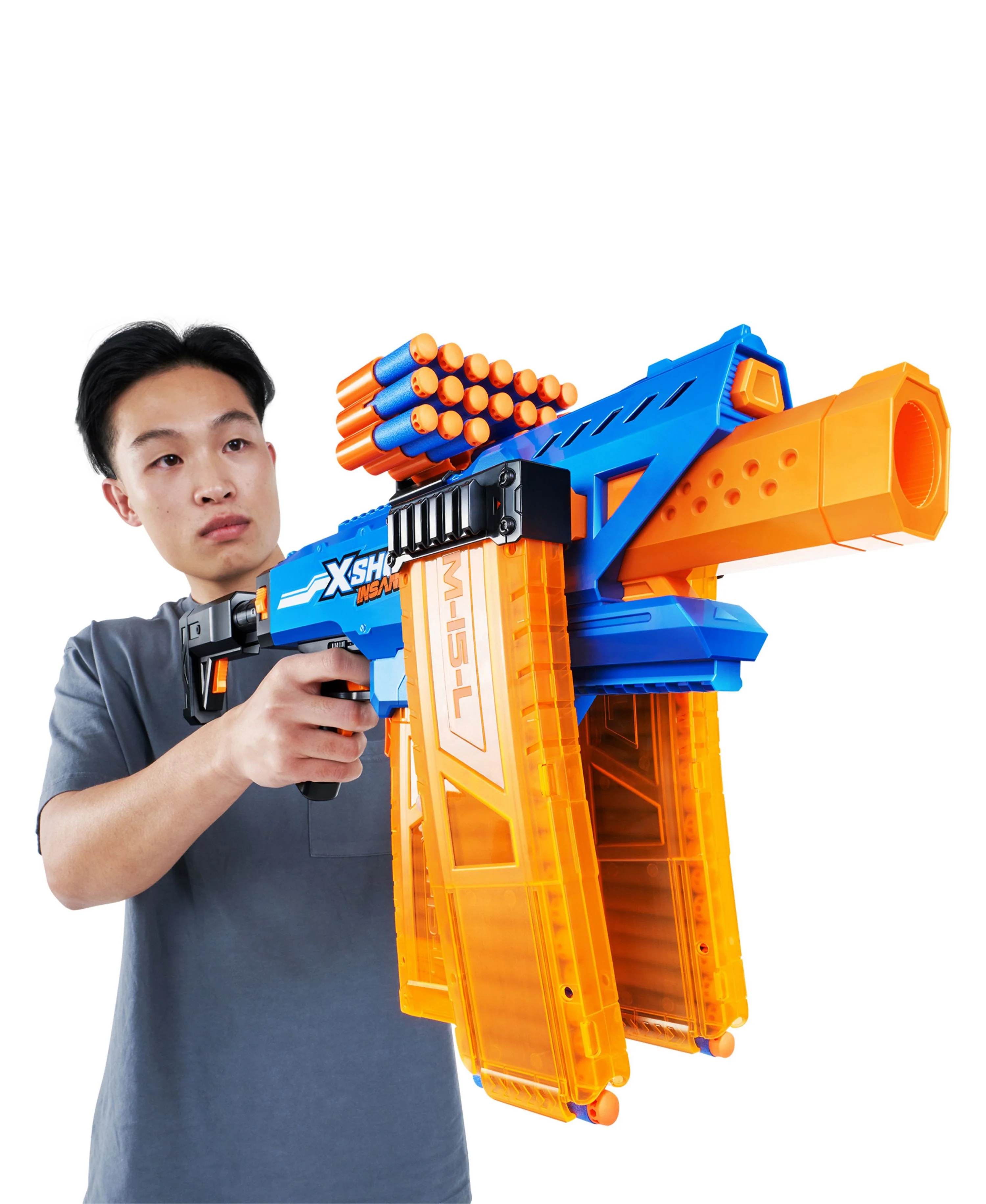 X-Shot Insanity Motorized Clip Blaster Showdown - Image 7
