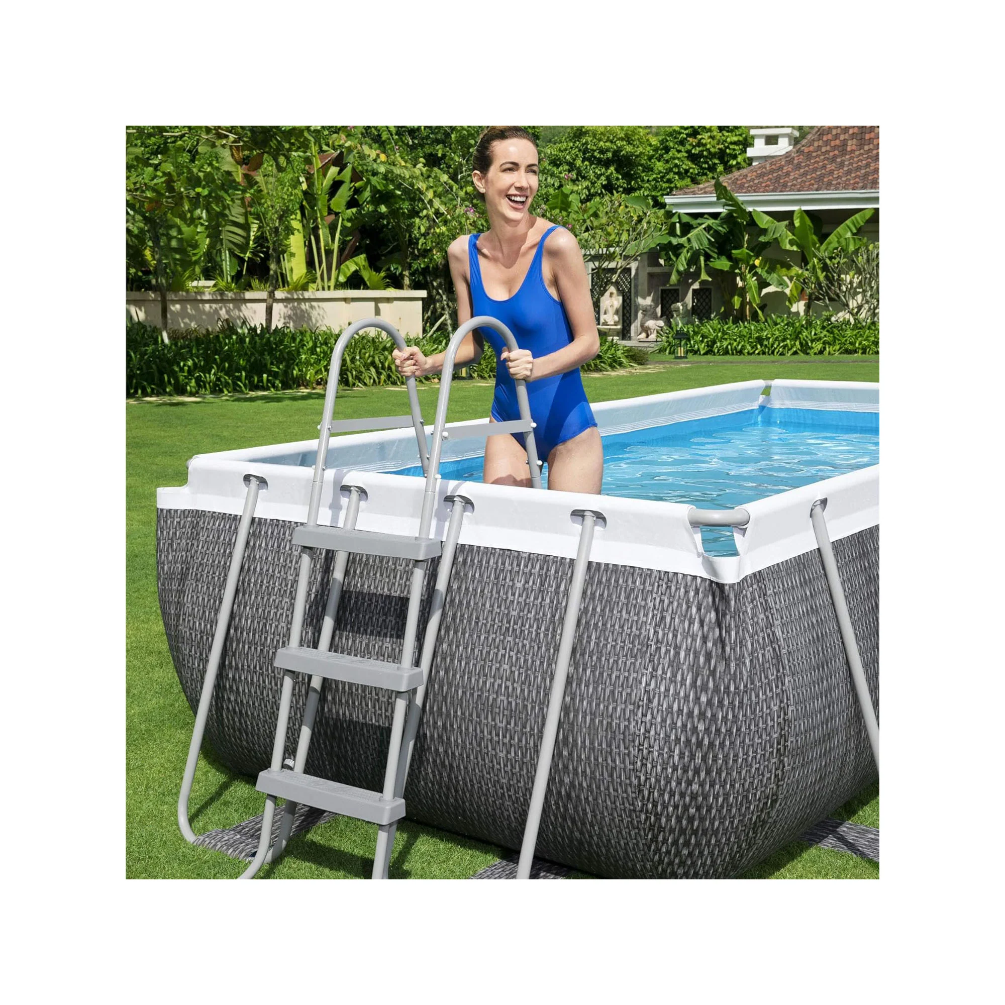 XBestway 42-Inch Heavy-Duty Pool Ladder for Above Ground Pools - Image 4