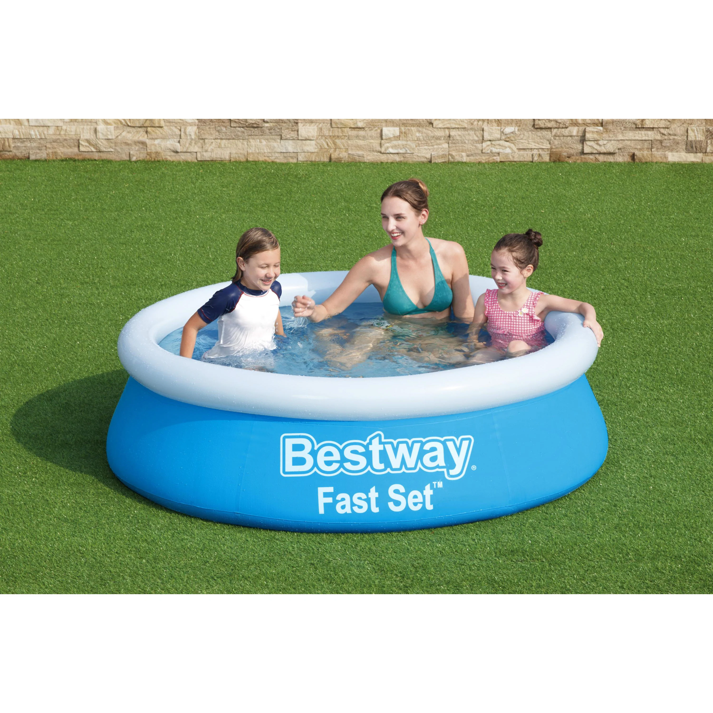 Bestway Fast Set Inflatable Round Pool - 6ft Blue - Image 3