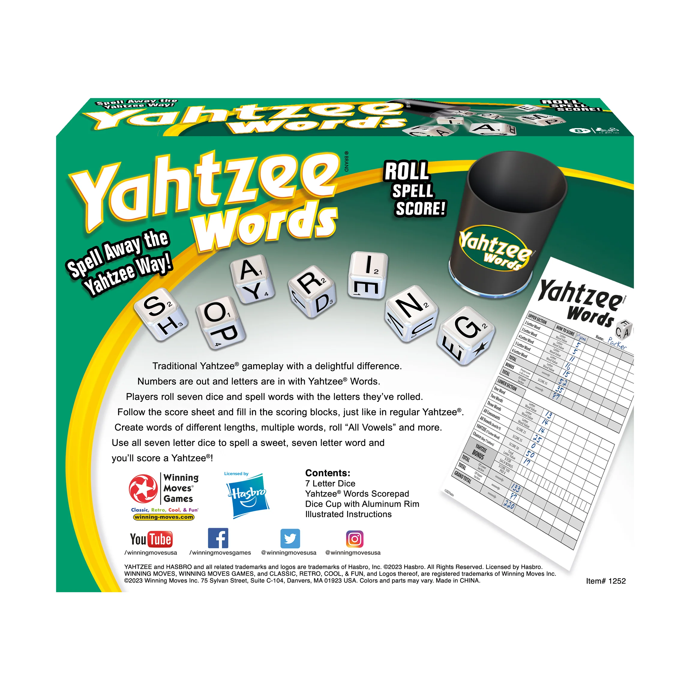Yahtzee Words Dice Word-Building Game - Image 3