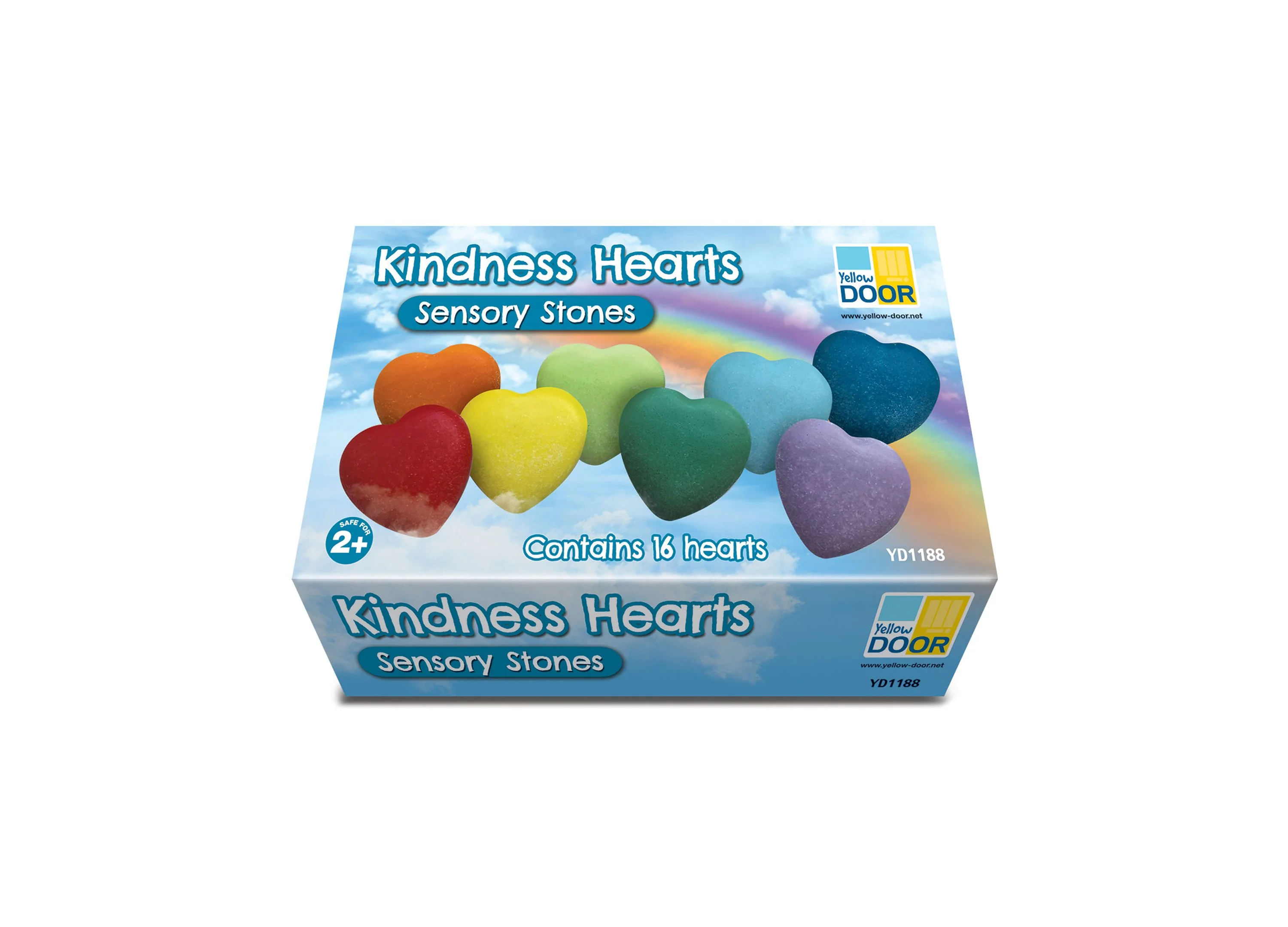 Yellow Door Multi-Color Kindness Heart Stones Set - Assorted Colors - Image 2