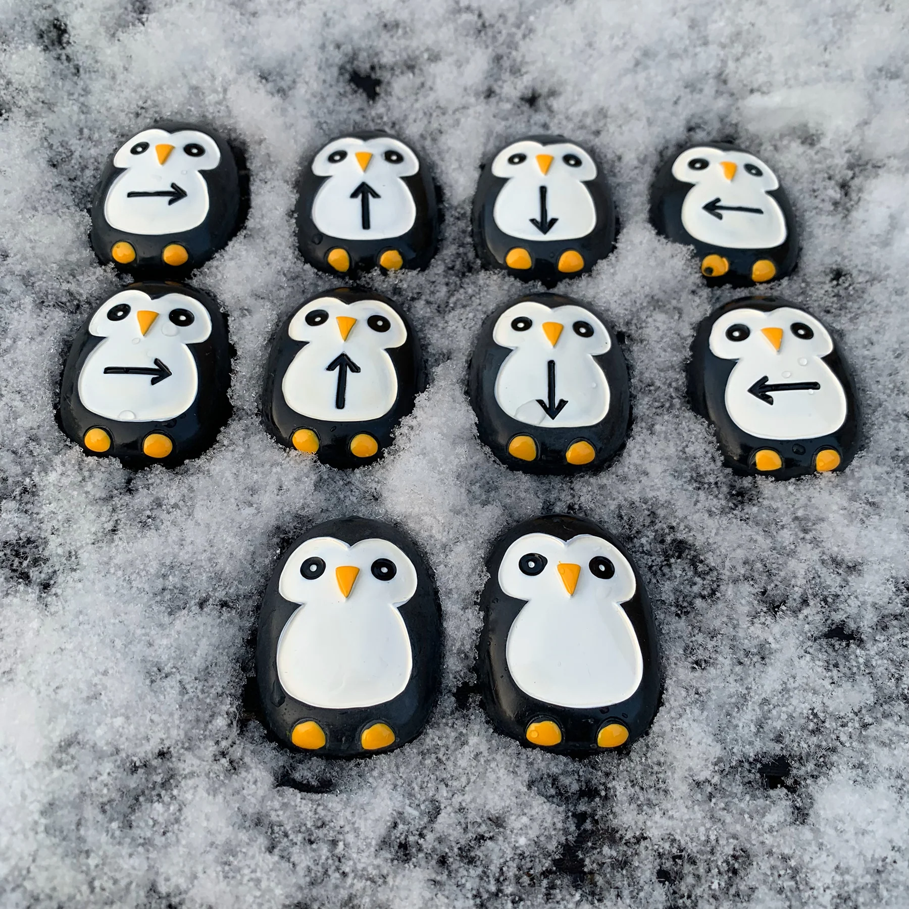 Yellow Door Pre-Coding Penguin Stones - Tactile Learning Set of 18 - Image 3
