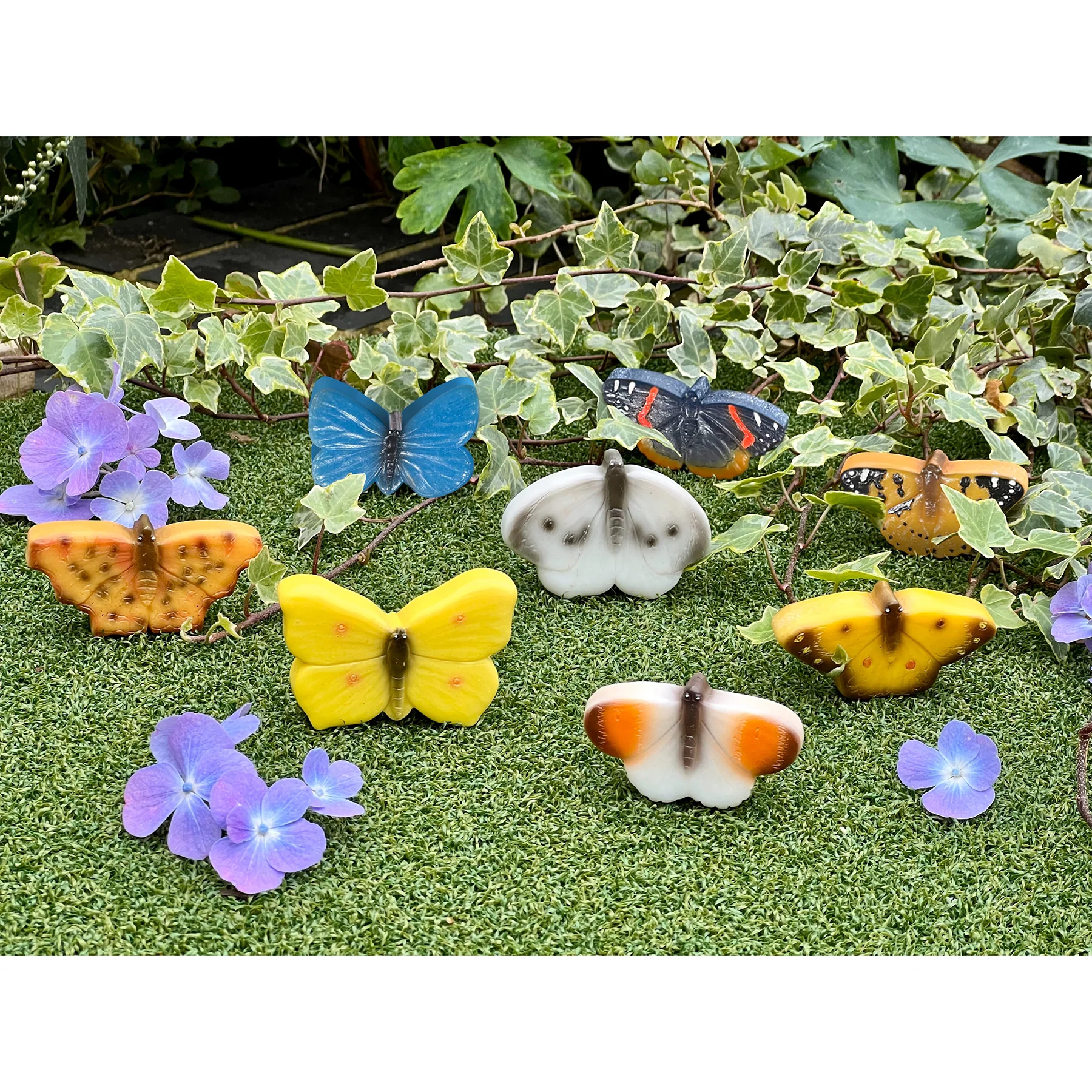 Yellow Door Sensory Play Stone Butterflies - Set of 8 - Image 4