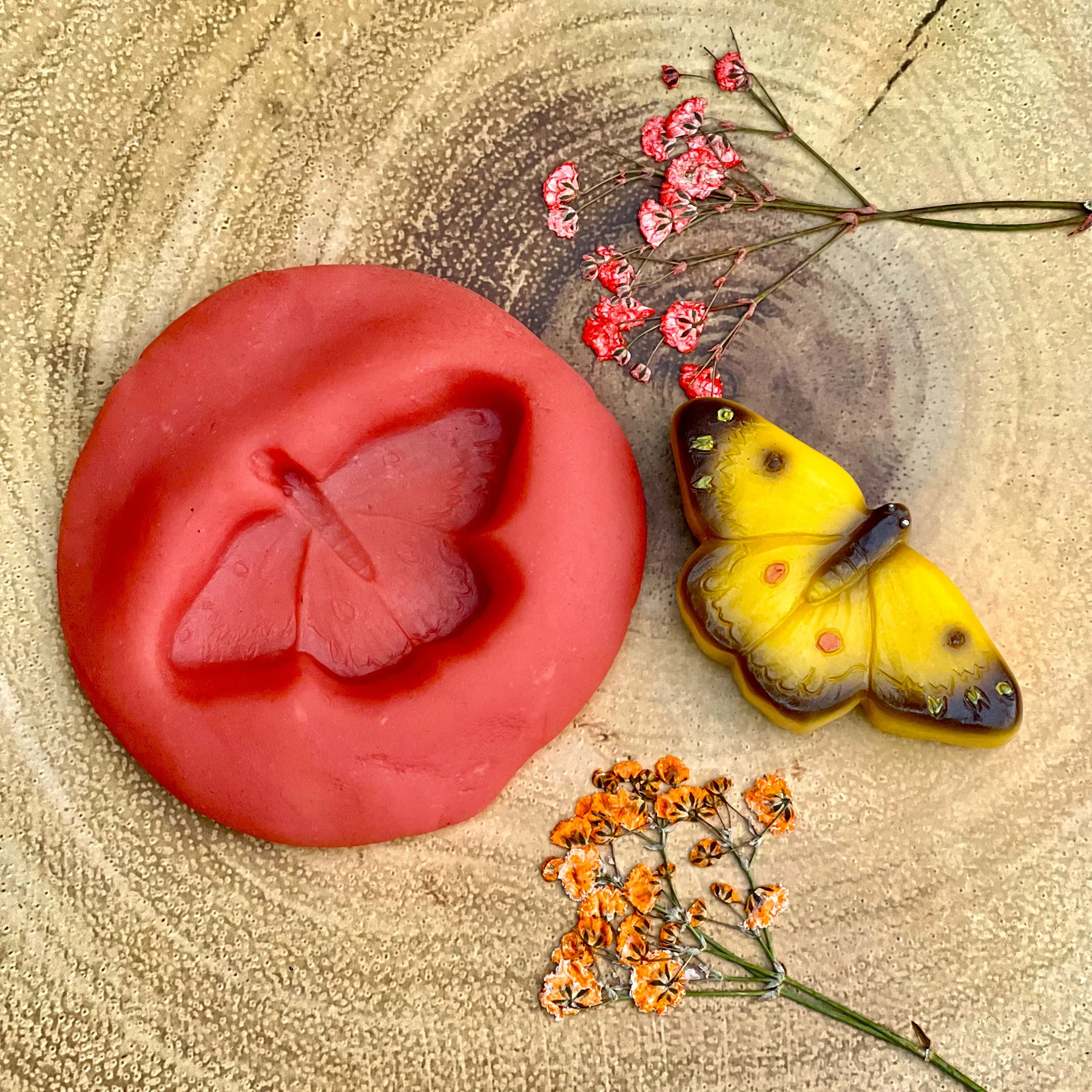 Yellow Door Sensory Play Stone Butterflies - Set of 8 - Image 6