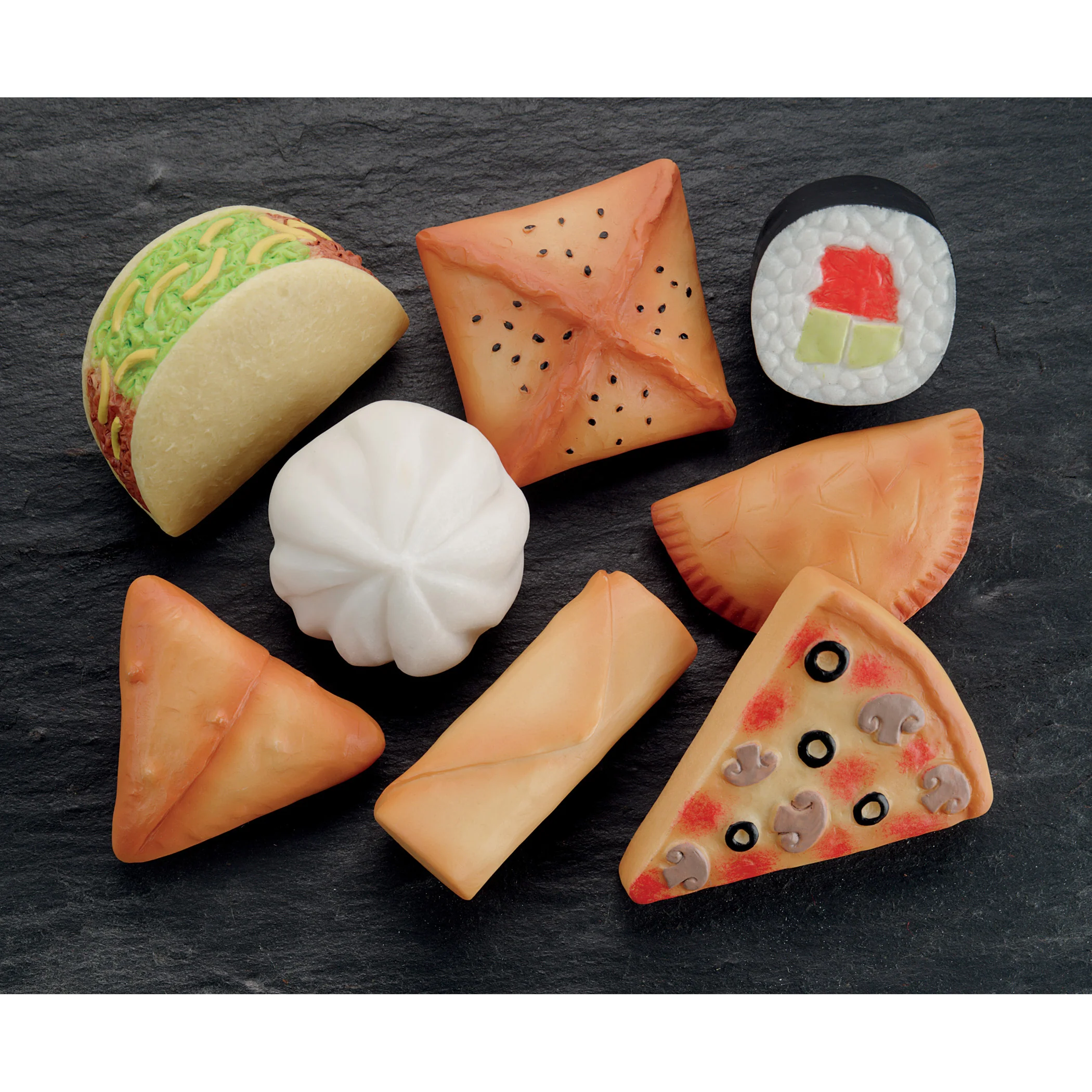 Yellow Door Sensory Play Stones - Foods of the World - Multicultural Learning Toy - Image 3