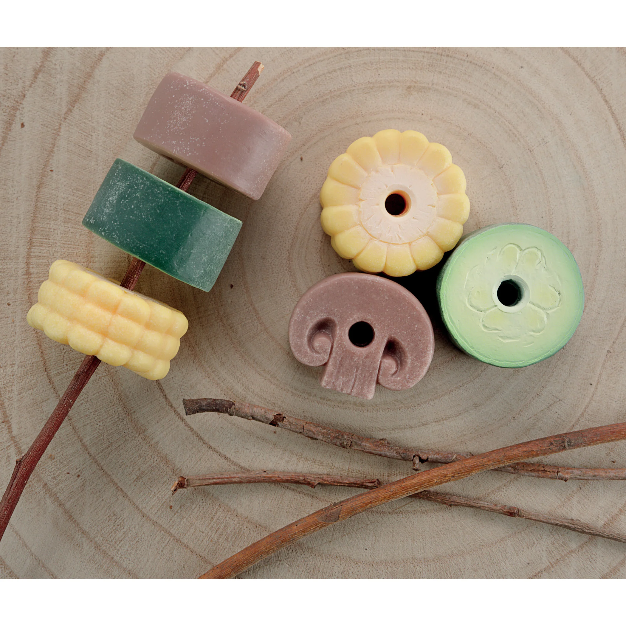 Yellow Door Sensory Play Stones, Threading Kebabs Toy Set - Image 6