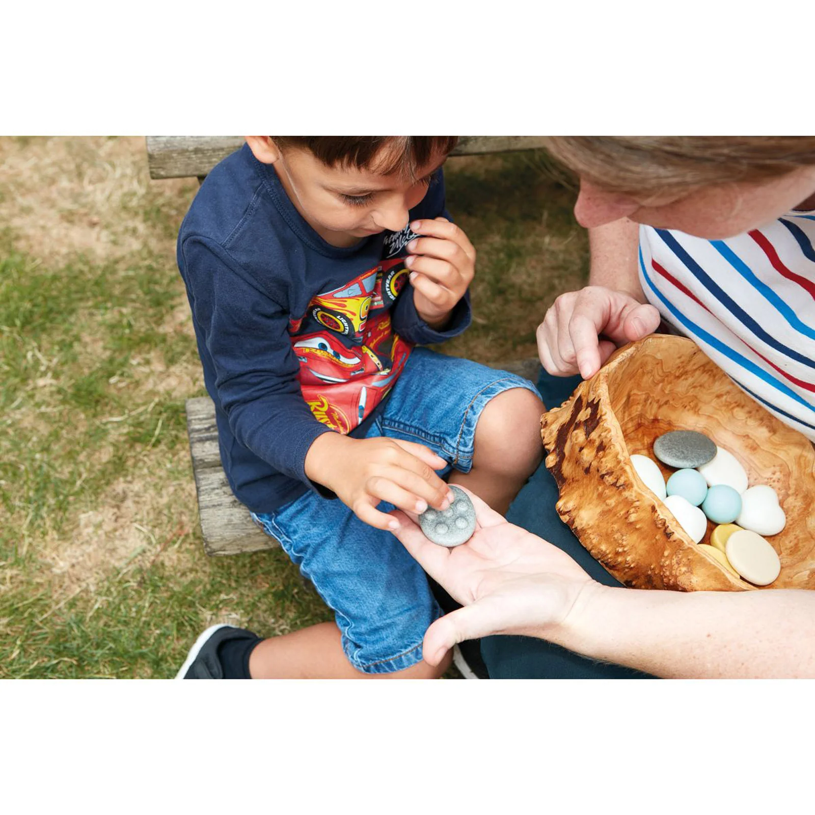 Yellow Door Sensory Worry Stones – Calming Focus Aid for Kids, Set of 12 - Image 2