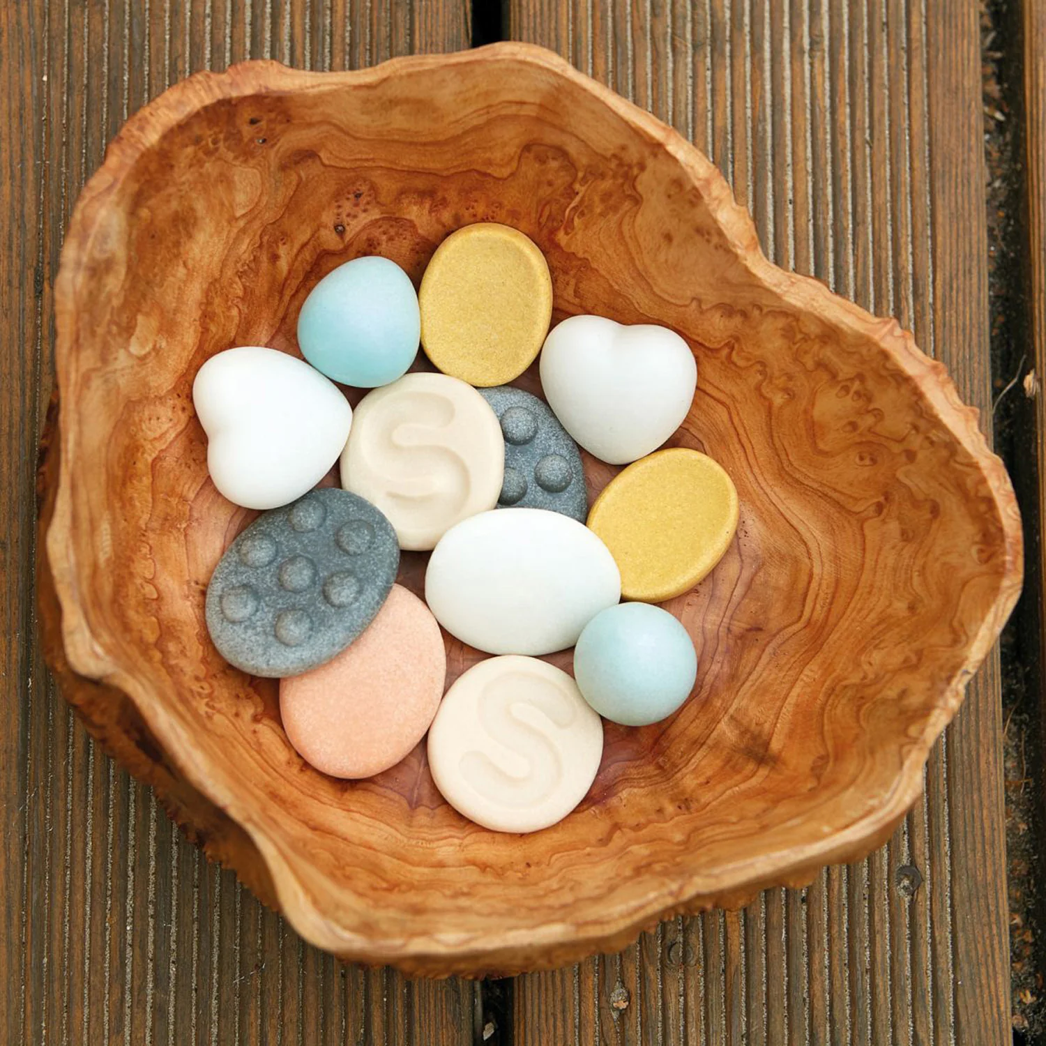 Yellow Door Sensory Worry Stones – Calming Focus Aid for Kids, Set of 12 - Image 3