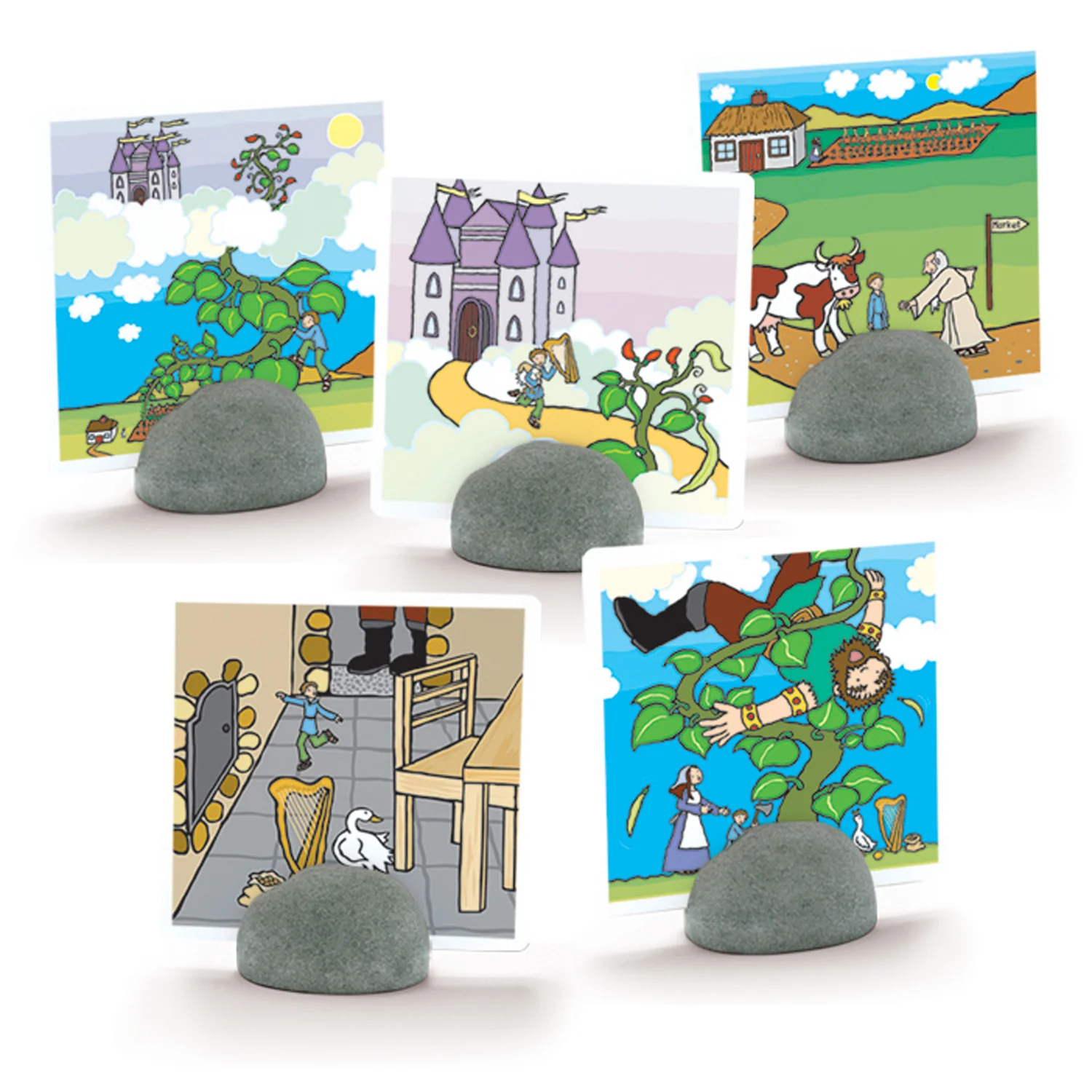 Yellow Door Stand-it-Stones, Set of 5 - Real Stone Card Holders - Image 4