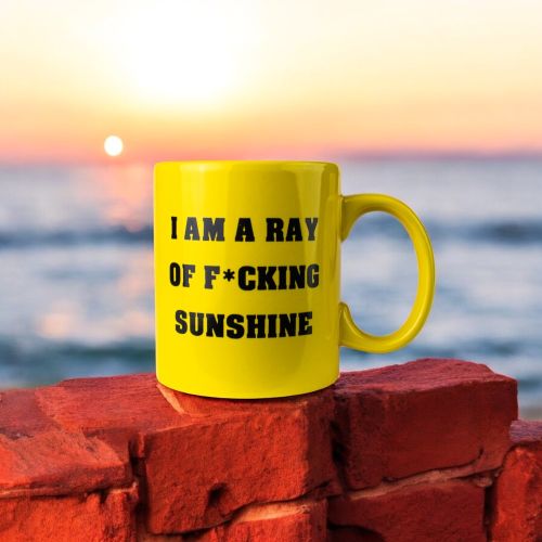 Yellow Ray of Sunshine 16 oz Cheerful Mug - Image 4