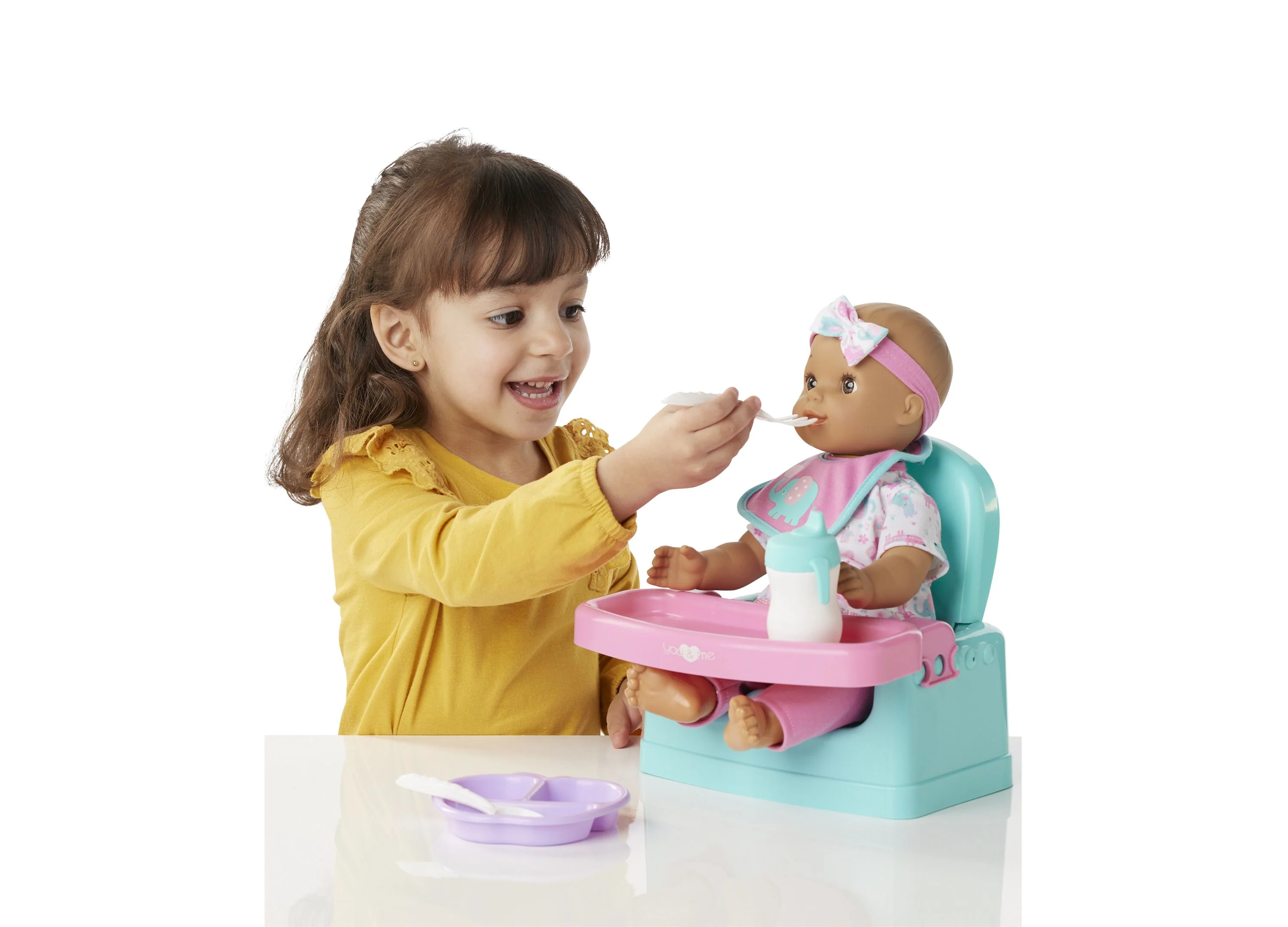 You & Me 14-inch Hungry Baby Doll with Feeding Accessories - Image 2