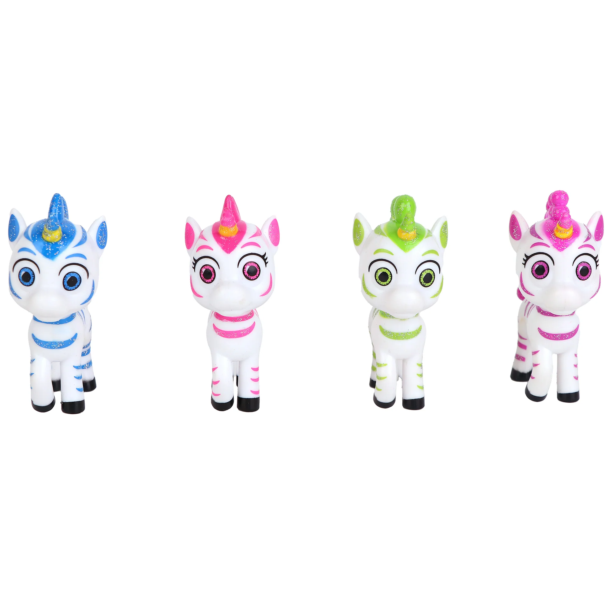 Zoonicorn Mini Figurine Set, 4-Pack 2.75 inch - Aliel, Ene, Promi, Valeo - Kids 3+ - Image 4